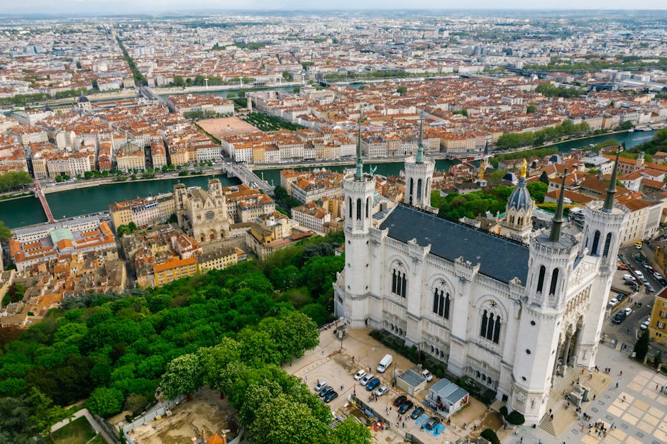 Panorama de Lyon depuis la colline de Fourviere